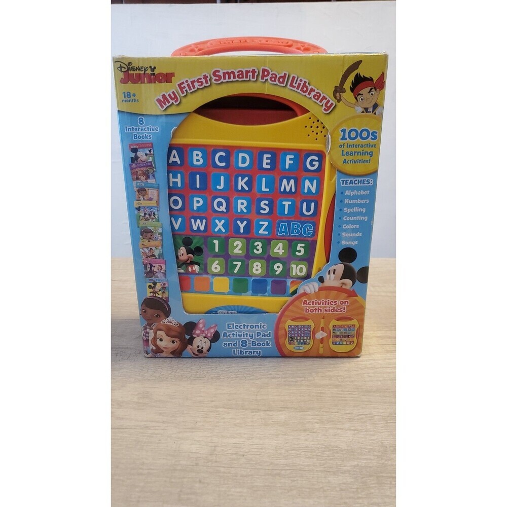 Disney Junior - My First Smart Pad Electronic Activity Pad and 8-Book Library -